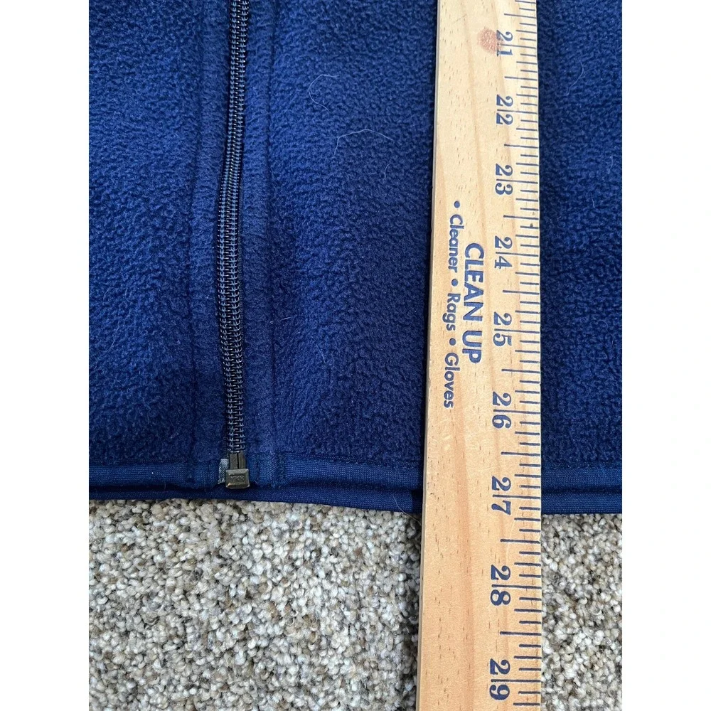 Patagonia Synchilla‎ Fleece Vest Mens Large Navy Blue Full Zip Embroidered